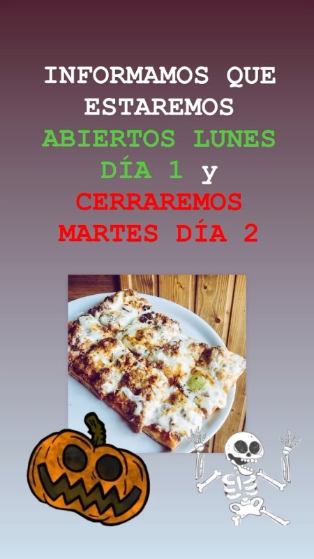 ABRIMOS LUNES DÍA 1 CERRAMOS MARTES DÍA 2 
