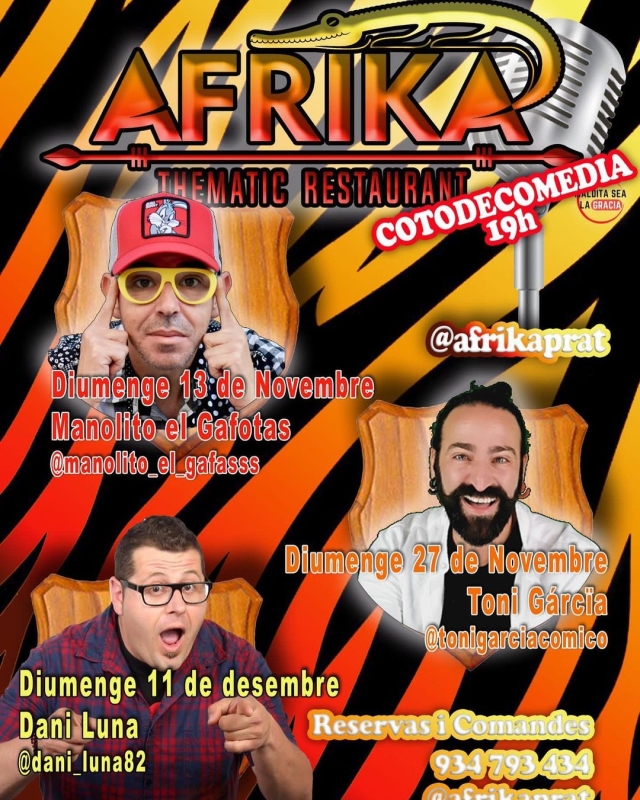 VOLVEMOS CON LAS RISAS EN @afrikaprat 